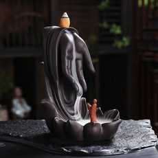 紫砂倒流香爐檀香爐 佛手蓮花創意回流香薰爐家居茶室擺件 工藝品, 1個