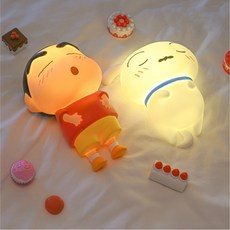 짱구는못말려 흰둥이 배빵빵 무드등 인테리어소품 조명 수유등 취침등, 짱구 배빵빵 무드등 (짱구)