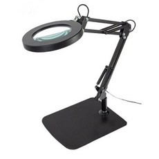 작업용 확대경 책상 확대기 탁상 검사 기판 램프 조명, 30배 스탠드 + 테이블 브라켓