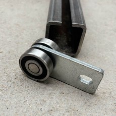 叁山臻選 c40加厚槽鋼渣土車方鋼軌道 滑道貨車篷布軌道c型 凹槽軌道, 1個, c40兩輪吊輪