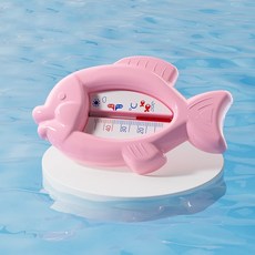 寶寶洗澡水溫計/洗澡水測量溫度計/防燙傷/水溫計, 小魚粉色, 粉色