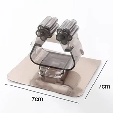 1-10PCS 접착제 다용도 후크 벽 마운트 홀더 RackBrush 빗자루 걸이 주방 욕실