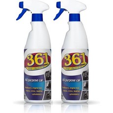 시스브릴 361 다목적 자동차 실내 청소기 스프레이 - 얼룩 제거 시트 장식 대시보드 가죽 청소 용품 내부 및 외부 25 floz, 50 Fl Oz (Pack of 1)
