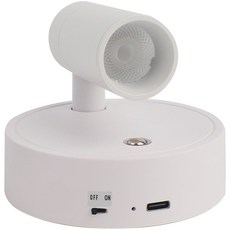 투데이리빙 모던 실내 하이라이트 벽등 실내 인테리어 벽조명 거실 베란다 욕실 조명등 무선 충전 터치 벽걸이등 자석 부착 무드등 블루라이트 깜빡임 방지 보조등, 화이트, 1개