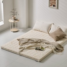 라폼 프리미엄 천연라텍스 토퍼 매트리스 (2.5cm/미디엄), 오가닉 패턴, 2.5cm