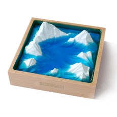 極地系列造型擴香石搭配實木底座，清新空氣桌面擺件，車載香氛交換禮物首選, 極地冰川-B款,No.3禪茶, No.3禪茶