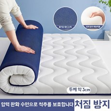 소형 매트리스 접이식 화이트 자취 손님 1인 수면매트 6cm 라텍스 90x190cm 토퍼, B. 더블 침대 180x200cm 릴리스 압력과 편안함
