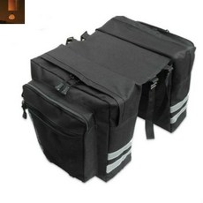 자전거짐받이 자전거바구니 사이클링 양면 후면 랙 카모 트렁크 백 산악 도로 테일 시트 패니어 팩 수하물 캐리어 2 in 1, 2) black 01