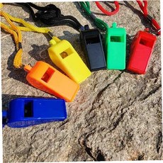 야외 응원 체육 훈련용 호루라기 목걸이형 휘슬 안전 신호용 경기 심판 구조 신호, 1개, 상세페이지 참조