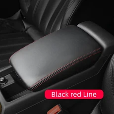 팔걸이 박스 커버 Audi A4 B9 A5 2017-2021 2022 2023 2024 S4 S5 RS4 RS5 액세서리 팔걸이 커버 트림 센터, 03 Black red line, 02 For 2017-2024 S4 S5, 01 CHINA, 1개