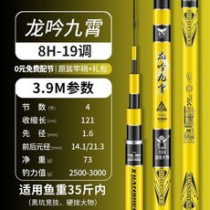魚竿碳素手竿超輕超硬28調台釣竿6H19
