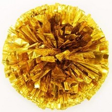 啦啦操花球 運動舞蹈手搖彩球 廣場舞道具, 1個, 小號加密四指款【直徑25cm】,玫紅混金(單個價)