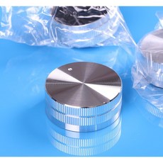 小白的生活工場 鋁合金旋鈕 40*16mm 銀色, 1個