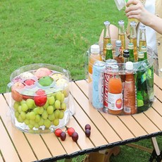 투윤마켓 투명 접이식 대야 접이식다라이 여행용접이식대야