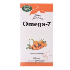 Terry Naturally Omega-7 軟膠囊 純素 無麩質, 60 件, 1個, 60錠
