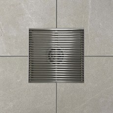 올리비아 욕실 냄새차단 배수구 덮개 라인형 유가 40파이 150x150(mm)