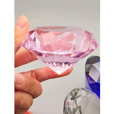 인조 크리스탈 유리 다이아몬드 빛나는 테이블 장식 핑크 다이아몬드