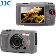 JJC 교체 OM 시스템 CSCH-128 실리콘 재킷 터프 TG-7 커버 보호 케이스, 1개
