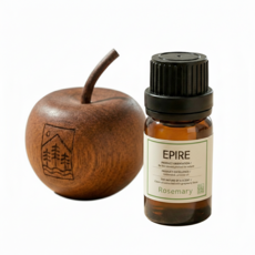 에피레 천연 에센셜 아로마 오일 원액 100% 디퓨저 우드 사과, 1개, 10ml, 로즈마리