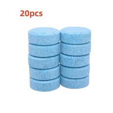 고체워셔액 (10~100ea) 발포 클리너 코인워셔 자동차 워셔액 앞유리 세정제 세차, 20개