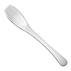 YOSHIKAWA 易於塗抹果醬奶油刀2件組，不鏽鋼奶油刀，果醬刀，抹刀, 銀色, 1個