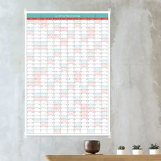 2026년 대형 벽걸이 달력 1년 한장 스케줄러 플래너 캘린더 인테리어소품, 1개, 세로형A