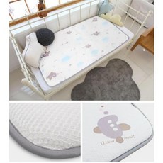 매쉬 쿨패드 매트 2장 쿨매트 여름 침대 아기 패드 강아지 S(80cmX115cm), 화이트