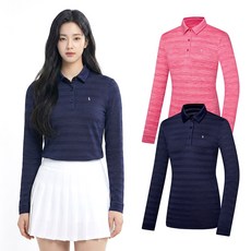BTR 비티알 여성 골프웨어 긴팔 쿨링 카라 티셔츠 BSC411TT6W