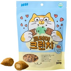 3651 크리미크런치 이빨과자 고양이 간식 겉바속촉, 1개, 300g, 연어