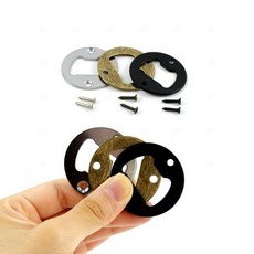 원형 병 오프너 DIY 라운드 병따개 만들기 재료 부자재 냉장고 자석 블랙 실버 청동, C 블랙나사포함