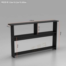 선반 틈새 슬림 샴페인 간이 책장 도어 목재 틈새수납장, 2 칸, 블랙월넛 150x20x85