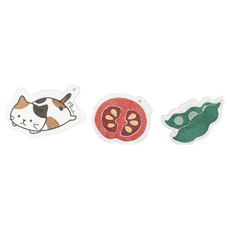 Chieko 壓縮木漿海綿 廚房清潔海綿 吸水膨脹 不傷碗盤 多種可愛造型, 三花貓, 1個