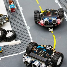 Micro Bit V2 로봇 자동차 키트 코딩 프로그래밍 빌딩 세트 STEM 전자 프로젝트, With V2 board