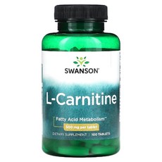 스완슨 L 엘 카르니틴 카르티닌 Carnitine 500mg 100정, 1개