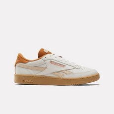 Reebok Club C Revenge 復古休閒網球風鞋 米橘, 1個, US 4.5 / 22.5 CM