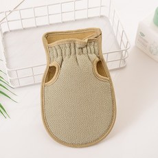 DIU 創意抑菌高低緊口澡巾 磨砂去泥搓澡巾 成人家用搓背手套, 1個, 1個裝, 黃色:14*24cm