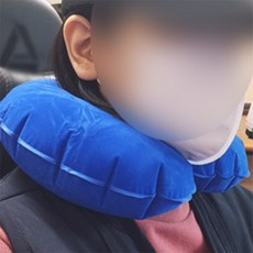 까만쿼카 목베개 차량용목베개, 퍼플네이비