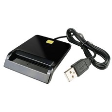 ATM晶片讀卡機 報稅國家指定款 IC晶片讀卡機 自然人憑證讀卡機 網路轉帳報稅 繳費讀卡讀, 1個, 黑, GF607