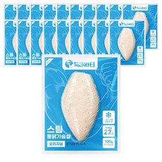 득근파티 통 닭가슴살 오리지널, 20개, 100g