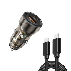 비잽 PD3.0 PPS 2포트 QC4.0 차량용 시거잭 초고속 충전기 60W 케이블 포함 3종, 75W 충전기_242_BZD75