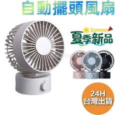 USB桌上雙葉靜音風扇 A款 (內無電池) 夏日必備好物 USB供電式 風力強勁 桌面風扇 小風扇 無印風格, 白,一般款