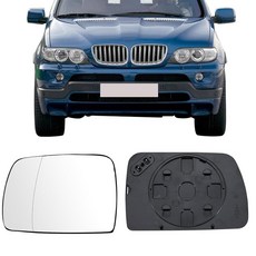 Bmw X5 E53 1998 1999 2000 2001 2002 2003 2004 2005 2006용 드라이버 사이드 미러 교체 유리 레인지로버 MK3 2004용 백킹 플레이