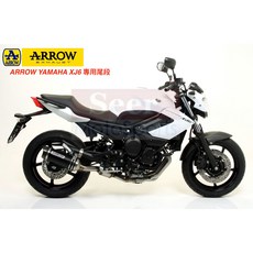 ARROW Yamaha XJ6 專用 Street Thunder 鋁合金「暗黑」排氣管尾段 附消音塞, 1個, 71761AON