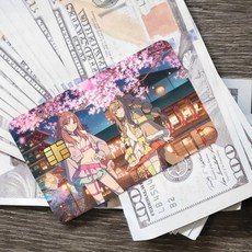 초가구야공주 신용카드 스티커 스킨 교통 체크 버스카드 스킨, 18x13.5CM, z4845684