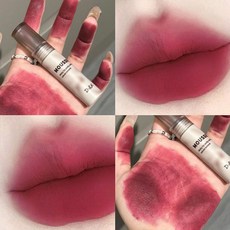 고딕 매트 블랙 립스틱 방수 머드 스틱 퍼플 다크 누드 글로스 펑크 메이크업 색조, 03, 1.5g, 1