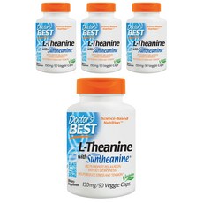 Doctor's BEST 茶胺酸素食膠囊, 90顆, 4罐