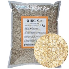 식사용 오트밀 5kg 오트밀 후레이크 Quick Rolled Oats, 1개
