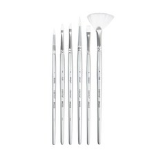 【時代中西畫材】美國 Liquitex 麗可得 基礎壓克力畫筆套組 6支入, 1個