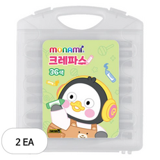 모나미 펭수 크레파스 36종 세트, 36색, 2세트