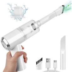 Aurevit 무선 핸디 청소기 3in1 차량용 청소기 무선 미니 청소기 핸디 무선 청소기, 흰색